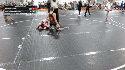 115 lbs Round 1 - Christian Hill, Elevate Wrestling Club vs Greyson Masters, Morris Fitness