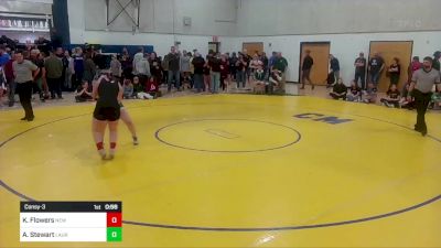 155 lbs Consy-3 - Kaylee Flowers, New Castle vs Allyssa Stewart, Laurel