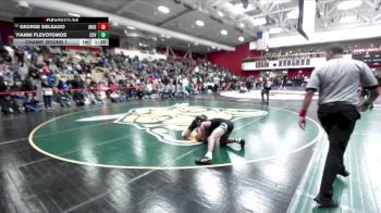 138 lbs Champ. Round 1 - Yianni Flevotomos, Castro Valley vs George Delgado, Jesse Bethel High School