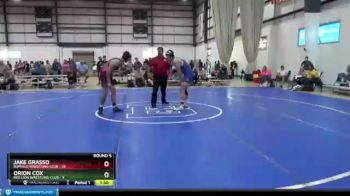 200 lbs Round 5 (6 Team) - Jake Grasso, BUFFALO WRESTLING CLUB vs Orion Cox, RED LION WRESTLING CLUB