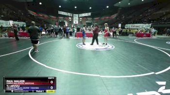 152 lbs 7th Place Match - Paul Walker, Eureka High School Wrestling vs Tj Arvizu, Community Youth Center - Concord Campus Wrestling