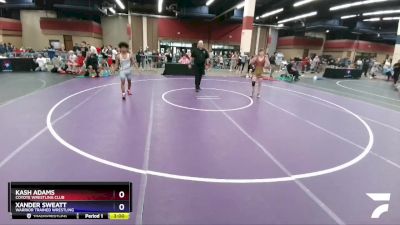 132 lbs Cons. Round 6 - Kash Adams, Coyote Wrestling Club vs Xander Sweatt, Warrior Trained Wrestling