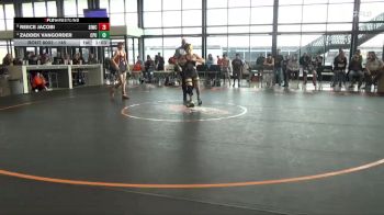 145 lbs Round 1 - Zaddek VanGorder, Center Point Urbana vs Reece Jacobi, Springville, IA Wreslting Club