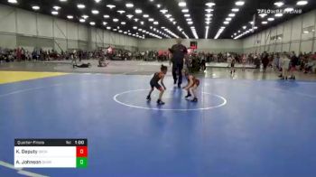 43 lbs Quarterfinal - Kohyn Deputy, Orchard Wrestling Club vs Andrew Johnson, Okwa