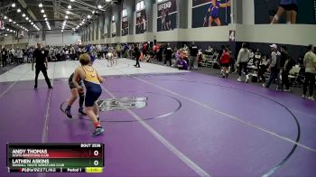 100 lbs Quarterfinal - Lathen Askins, Randall Youth Wrestling Club vs Andy Thomas, Scots Wrestling Club