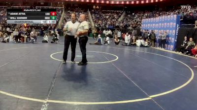 3A 150 lbs Quarterfinal - Will Varner, Kings Mountain High School vs Adam Attia, Ledford Senior High School