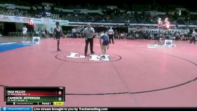 113 lbs 2nd Wrestleback (8 Team) - Max McCoy, St. Augustine Prep vs Cameron Jefferson, St. Mary`s Ryken