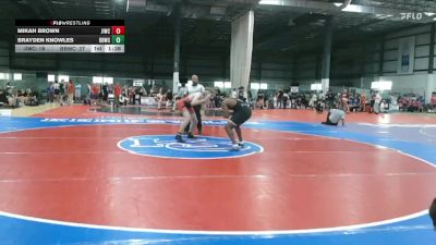 165 lbs Allday - Mikah Brown, JAMES ISLAND WRESTLING CLUB vs Brayden Knowles, BEACH BOYZ WRESTLING CLUB