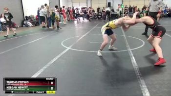 110 lbs Round 1 (8 Team) - Thomas Potsko, Mat Assassins Red vs Keegan Hewitt, Steller Trained Nihl