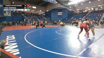 190 lbs Cons. Round 6 - Giana Wingfield, Canon McMillan vs Lizkarla Gullon Vasquez, Parkland