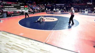 1A 132 lbs Champ. Round 1 - Tyler Huchel, Fithian (Oakwood) vs Dean Wainwright, Port Byron (Riverdale)