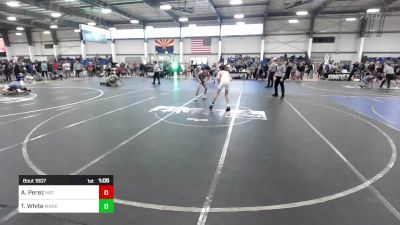 120 lbs Round Of 16 - Adrian Perez, Mat Mavericks vs Traycer White, Mancos Bluejays