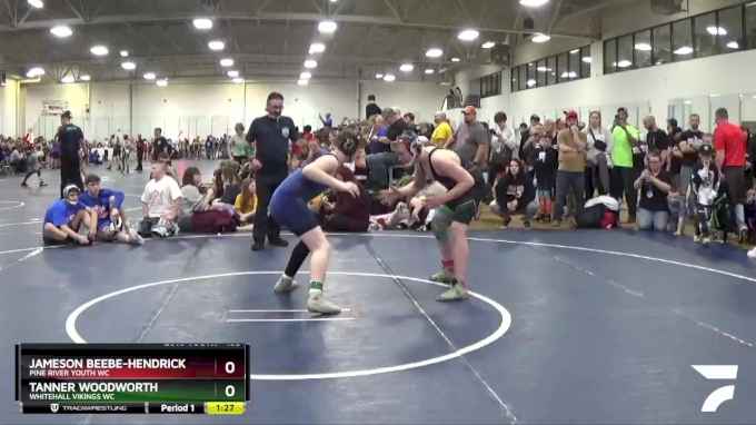 158 lbs Champ. Round 1 - Tanner Woodworth, Whitehall Vikings WC vs ...