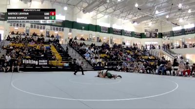 215 lbs Quarters & 1st Wb (16 Team) - Deven Nopple, Walnut Grove vs Justice Levitan, Cambridge