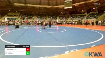 106 lbs Quarterfinal - Xavier Minnich, CCYO vs Mia Waite, Tulsa Blue T Panthers