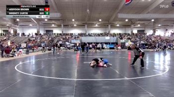 Girls 100 lbs Quarterfinal - Sirenity Curtis, Maryville High School vs Addyson Brown, McGavock High School