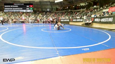 80 lbs Round Of 32 - Mason McDaniel, Chickasha Wrestling vs Kingston Quartuccio, Sons Of Thunder