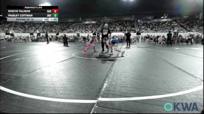 115 lbs Round Of 16 - Evelyn Tillison, Fort Gibson Youth Wrestling vs Paisley Cottman, Smith Wrestling Academy