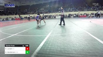 100 lbs Quarterfinal - Sicilie Lomeli, Shawnee Takedown Club vs Keanna Henderson, Chickasha Wrestling