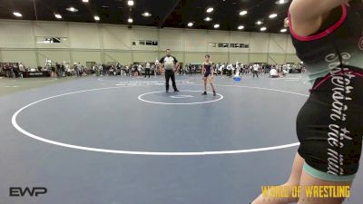 80 lbs Rr Rnd 1 - Brinley Leyba, Sisters On The Mat OK Teal vs Jaxi Downing, Sisters On The Mat
