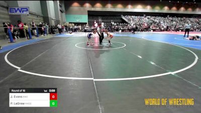 49 lbs Round Of 16 - James Evans, Bartlesville Wrestling Club vs Pierson LaGrow, Massa Maniacs