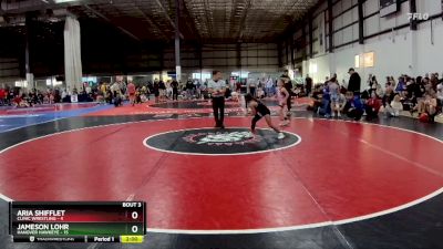 65 lbs Round 1 (6 Team) - Jameson Lohr, HANOVER HAWKEYE vs Aria Shifflet, CLINIC WRESTLING