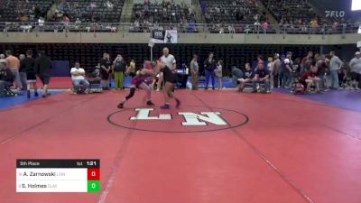 115 lbs 5th Place - Allison Zarnowski, Lignum, VA vs Sophia Holmes, Clayton, NJ