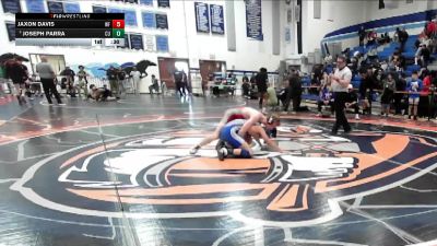 157 lbs Quarterfinal - Jaxon Davis, Williams Field vs Joseph Parra, Central Union