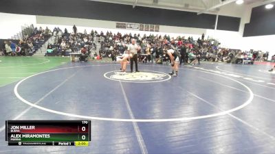 170 lbs Champ. Round 1 - Jon Miller, Buena vs Alex Miramontes, Marina