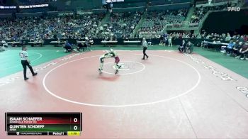 138 lbs Quarterfinal - Isaiah Schaefer, Evansville Mater Dei vs Quinten Schoeff, Avon