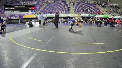 131 lbs Round 1 (16 Team) - Erica Grant, Evergreen State vs Elizabeth Duvall, Texas Wesleyan