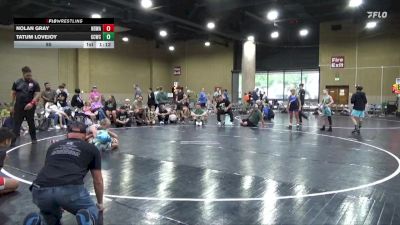 85 lbs Round 5 (6 Team) - Nolan Gray, North DeSoto Red WA vs Tatum Lovejoy, Gulf Coast WC