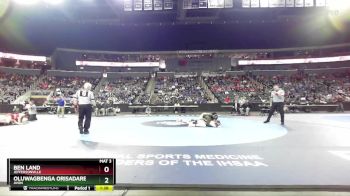 285 lbs Quarterfinal - Ben Land, Jeffersonville vs Oluwagbenga Orisadare, Avon