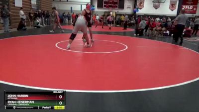 215 lbs Round 1 - John Hardin, Ottumwa vs Ryan Heiserman, Cardinal Community