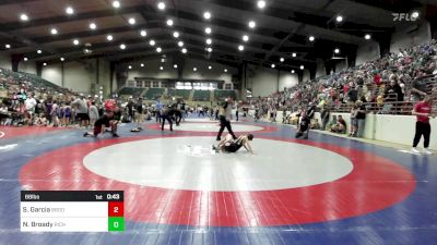 68 lbs Round Of 16 - Silas Garcia, Brookwood Bronco Youth Wrestling Club vs Nash Broady, Richmond Hill Wrestling Club