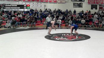 126 lbs 3rd Place - Jackson Brown, Mt. Mansfield vs Adrien Provencher, Vergennes