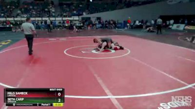 6A-138 lbs Cons. Round 4 - Seth Carp, Sprague vs Milo Sameck, Lincoln