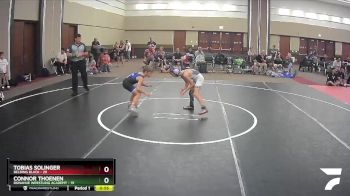 70 lbs Quarterfinals (8 Team) - Tobias Solinger, Belding Black vs Connor Thoenen, Donahue Wrestling Academy