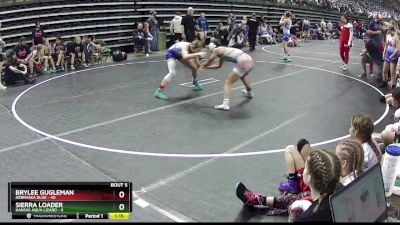 120 lbs Semis & 1st Wrestleback (8 Team) - Brylee Gugleman, Nebraska Blue vs Sierra Loader, Kansas Aqua Lizard