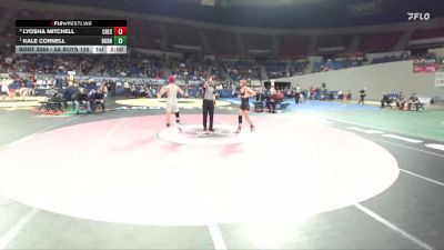 3A Boys 126 lbs 1st Place Match - Kale Cornell, Burns Boys vs Lyosha Mitchell, Creswell Boys