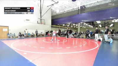 117 lbs Rr Rnd 2 - Bennett Moorman, Roundtree Wrestling Academy vs Lucas Koran, Level Up Wrestling Center
