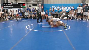 123 lbs Rr Rnd 4 - Tyler Cooper, Michigan Premier Blue - BHS vs Jekai Sedgwick, NC United - BHS