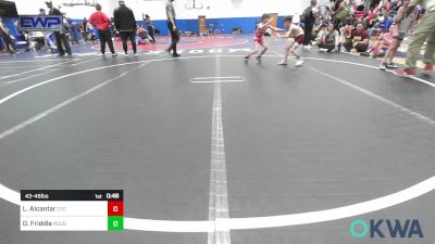 43-46 lbs Consi Of 4 - Lucas Alcantar, Comanche Takedown Club vs Duke Friddle, Rough Riders