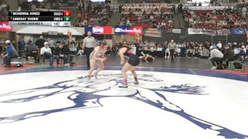G - 145 lbs Cons. Round 5 - Lindsay Yoder, Simms (Girls) vs McKenna Jones, Conrad (Girls)