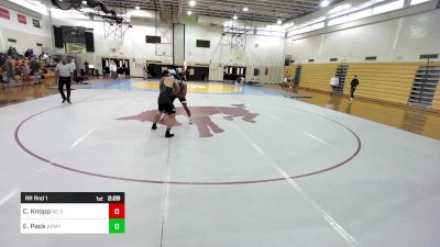 197B lbs Rr Rnd 1 - Christian Knopp, NC State vs Eli Pack, Army West Point