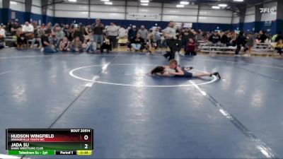 70-76 lbs Round 4 - Jada Su, Hawk Wrestling Club vs Hudson Wingfield, Grangeville Youth WC