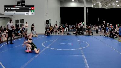 72 lbs Round 5 (6 Team) - Lucus Thompson, Prestige Worldwide vs Evan Bender, Full Circle