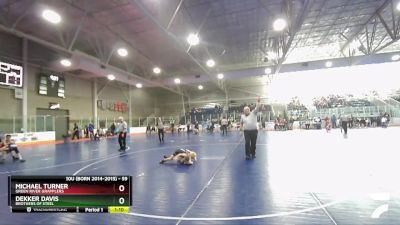 59 lbs Quarterfinal - Dekker Davis, Brothers Of Steel vs Michael Turner, Green River Grapplers