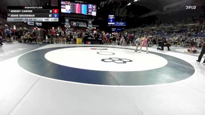 113 lbs Champ. Rd Of 32 - Jeremy Carver, IN vs Jesse Grossman, MT