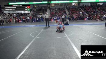 110 lbs Quarterfinal - Emma Edler, Turner vs Harley Fields, Caney Valley